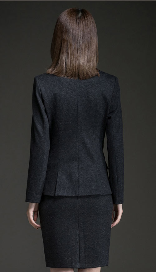 職業女套裙訂做后背款式圖片