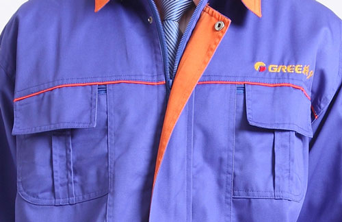 格力電器售后冬季工作裝正面細(xì)節(jié)